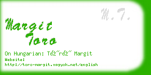 margit toro business card
